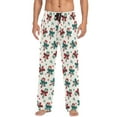 thumbnail image 4 of joogoo Men's Pajama Pants Christmas Candy Cane Bows Soft Long Sleep Lounge Pjs Bottoms S, 4 of 7