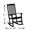 thumbnail image 2 of Hardwood Porch Rocker-Finish:Black, 2 of 3