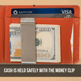 thumbnail image 7 of Wallets for Men - Slim Money Clip Mens Wallet – Leather RFID Blocking Thin Bifold Minimalist Wallet Front Pocket w/Luxury Gift Box, Credit Card Holder 10 card slots, 1 ID Window Slots, 7 of 7