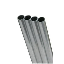 Aluminum Round Tube, Aluminum, 6061-T6 Alloy Type, 1 ft L.