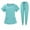 Light Blue, variant on Hospital Accessories Clinical Tops Pants Work Clothes Set Nursing Uniforms Jogger Suit Nurse Doctor Dustproof Workwear