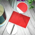 thumbnail image 3 of Anley Drapeaux de Marquage Rouges 100 Pcs - Drapeau d'Arrosage en Vinyle 4 Pouces X 5 Pouces avec Piquet en Fil d'Acier de 15 Pouces - Petits Drapeaux Marqueurs pour Pelouse, Cour, Industriel, Aménagement Paysager, Construction et Arpentage, 3 of 7