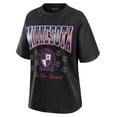 thumbnail image 2 of Women's WEAR by Erin Andrews  Black Minnesota Twins Oversized Boyfriend T-Shirt, 2 of 3