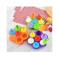 thumbnail image 5 of Mini molde de silicona para paletas heladas, molde para paletas heladas de 7 cavidades con palitos de plástico de colores, 5 of 5