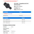 thumbnail image 2 of PCV Valve - Compatible with 2010 - 2021 Kia Forte 2011 2012 2013 2014 2015 2016 2017 2018 2019 2020, 2 of 2