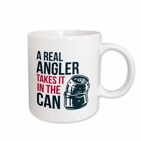 3drose a Real Angler Takes It in the Can 15oz Mug