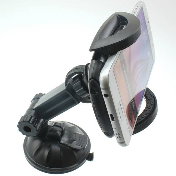 Dash Car Mount for Samsung Galaxy A15/A14 5G Phones - Windshield Holder Cradle Rotating Dock Suction for Galaxy A15/A14 5G