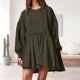 thumbnail image 1 of Vestido de dos piezas Kuymtek cuello redondo ejercito verde T M para Mujer, 1 of 5