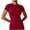Red, variant on Womens Breathable Athletic Tshirts Lightweight High Elasticity Leisure Tops Crewneck Short Sleeve Running Tee