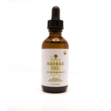 Merin Kind Baobab Oil for Healthy Hair, Skin, Nails and Face Body Oil, 2 oz.