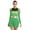 Green, variant on TiaoBug Women's School Musical Party Dress Halloween Cheerleading Costume Fancy Dress Cosplay Uniform Dresses Royal Blue M