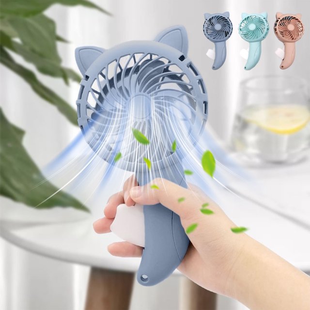 Mini ventilador USB con clip RFUGUG: Rotación de 360°, silencioso, sujeción segura - Alimentación por USB para portátil, banco de energía y adaptador - Diseño compacto para el hogar, la oficina y