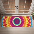thumbnail image 2 of Colorful Rainbow Tie Dye Spiral Pattern Door Rugs,Washable Non Slip Door Mats Indoor,Decorative Door Mats,Entry Mat Indoor for Entrance,Bedroom,Kitchen,Bathroom,16"x47", 2 of 6