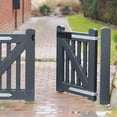 thumbnail image 4 of WEAVILUX 2Jgo De Seguridad Para Puerta En Inoxidable Negro Con Agujeros Para Tornillos, 4 of 5