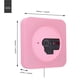 thumbnail image 1 of Reproductor de CD MP3 con control remoto Bluetooth portátil para montaje en pared, radio FM con enchufe estadounidense (rosa), 1 of 9