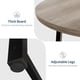 thumbnail image 5 of 47-pulgada round dining mesa para 4: moderno industrial design con thick tabletop y sturdy metal base, space-saving para kitchen y dining room, gris, 5 of 7