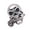 Silver, variant on Gothic Skull Brooch for Men Fashion Metal Jewelry Enhances Formal and Casual Attire