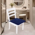 thumbnail image 4 of OULII 4pcs Beach Chair Cushion Dark Blue Polyester Comfort For Home Owners Garden, 4 of 8