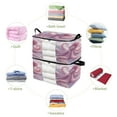 thumbnail image 5 of BZSMCE Under Bed Storage Bags With Reinforced Handles Pink Octopuses Pattern Underbed Storage, 5 of 7