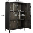 thumbnail image 6 of STANI Metal Locker Storage Cabinet, 47.3” Employees Industrial Steel Storage Locker Cabinet with Shelves and 6 Lockable Doors for Home, Office, 6 of 8