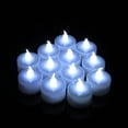 thumbnail image 1 of LED parpadeante parpadeante sin llama luz de té candelita vela eléctrica fiesta de Navidad blanco frío, 1 of 3