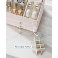 thumbnail image 4 of Organizador de maquillaje Vlando Skincare Vanity PU Leather Apricot, 4 of 8