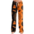 thumbnail image 4 of Satingcolo Womens Halloween Pajamas Pants Ladies Pumpkins Ghost Pajama Cute Soft Long Bottoms Women Pjs Pj Jammies, 4 of 5