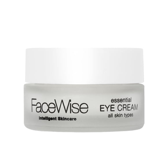 FaceWise Essential Eye Cream Crema hidratante para ojos con ácido hialurónico para levantar los ojos cansados ??y ayudar a minimizar las arrugas, las líneas finas, humectante diario con vitaminas A, E