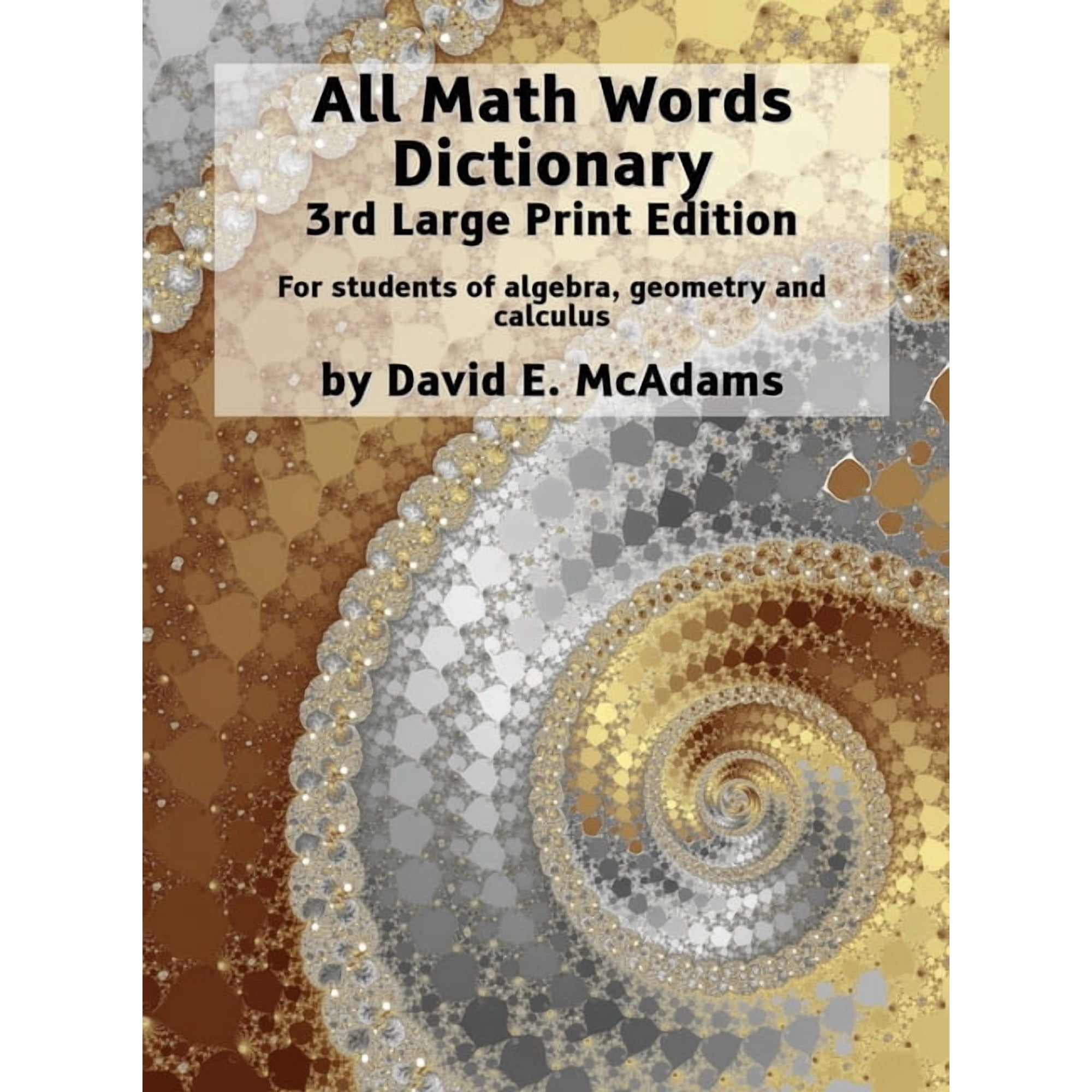 Math Vocabulary AIDS and Dictionaries All Math Words Dictionary: For students of algebra, geometry and calculus, Book 5, (Hardcover)