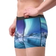 thumbnail image 2 of Disketp Night At Lake Aurora 1 Men's Boxer Briefs,Soft and Breathable Cotton Underwear with ComfortFlex Waistband-Small, 2 of 5