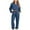 Navy, variant on Honeeladyy Women's Casual Color Half Zippered Long Sleeved Hoodie Pants Sports Casual Set