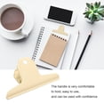 thumbnail image 3 of 10Pcs Beige Hinge Clips Large Metal Hinge Binder Clips for Paper Document Note Sorting and Organizing, 3 of 5