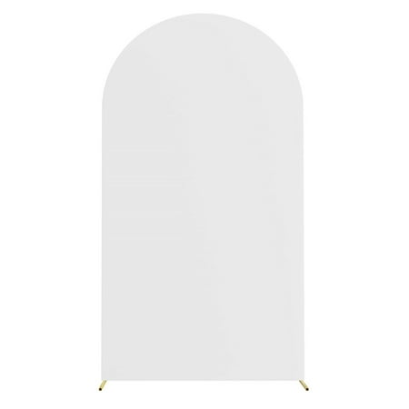 

7.2FT Wedding Arch Cover Spandex Fitted Wedding Cover For Birthday Party Banquet Decoration White