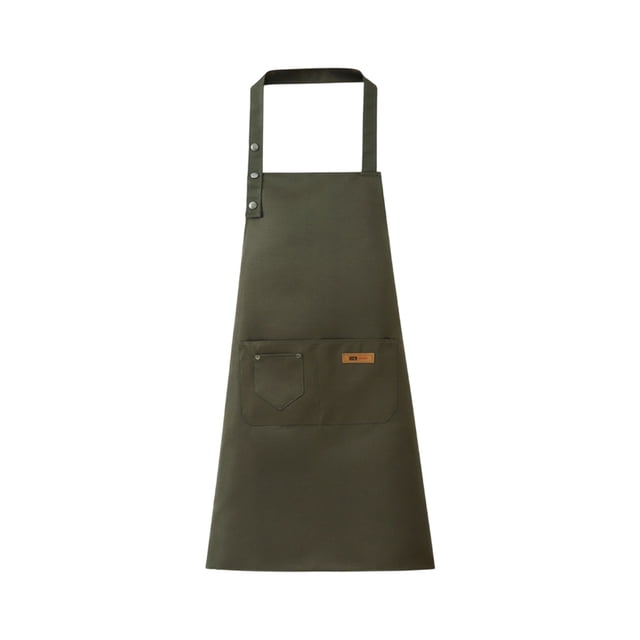 Delantal de cocina de algodón, impermeable, resistente al aceite, con tirantes ajustables, ideal para cocinar, hornear y limpiar. Delantal unisex para adultos con bolsillo, para uso doméstico, en