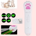 thumbnail image 1 of pieza (luz de proyección LED verde + luz láser + luz de luna) Puntero para gatos, juguete con luz LED recargable por USB para gatos y perros, herramienta de entrenamiento, 1 of 3