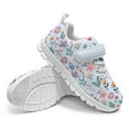 thumbnail image 6 of Psesaysky Lightweight Breathable Floral Sneakers for Little Girls Mesh Sneakers with Single Buckle Convenient to Wear Shoes, 6 of 7