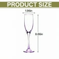 thumbnail image 3 of ACDANC 4Pcs Champagne Flutes Plastic Purple 5 oz Champagne Glasses Cocktail Cups for New Year Party Gathering, 3 of 7