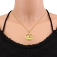 thumbnail image 2 of Collares de cadena con colgante Minnieouse Lalish de amplia aplicación cadena fina con dijes Temple Yazidis color oro, 2 of 6