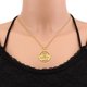 thumbnail image 2 of Collar Sonducket Durable Temple Yazidis Charm Cadena fina oro Acero inoxidable, 2 of 6