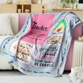 thumbnail image 2 of Teacher Appreciation Gifts for Women, Teacher Blanket 60 X50, Gift for Teacher's Day/Birthday/Graduation//Retirement/Christmas, Thank You Teacher Gifts Idea, Best Teacher Gifts for Women from Student, 2 of 5