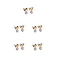 thumbnail image 3 of Qarigey 1 Pair Women Ear Stud Alloy Rhinestone Teen Decoration Ear Cute Party Drop Earrings Studs Wedding Jewelry Mini Ladies Type2 NO2, 3 of 6