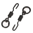 thumbnail image 4 of Toystoory Conector de pesca de 20 piezas, giratorio de Metal resistente, cambio rápido, Micro anillos negros, Terminal de línea de aparejos de Pescar, 4 of 6