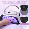 thumbnail image 5 of 288W Nail Lamp with 66 LEDs and Smart Sensor Professional Nail Dryer with 4 Timer Settings Fast Curing Light for Gel Polish Hands and Feet, 5 of 9