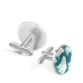 thumbnail image 3 of Polar Bear Elegant Dress Shirt Cufflink Set for Men, Stainless Steel, Wedding and Business Attire, 3 of 6