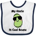 thumbnail image 3 of Inktastic Cool Beans Uncle Boys or Girls Baby Bib, 3 of 4