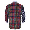 thumbnail image 2 of Camisas Vaqueras Para Hombre Manga Larga Para el hombre Bekam Man 3d Drucker Mode Freizeit Holz Bluse (Red, 3XL), 2 of 7