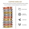thumbnail image 3 of OUNONA Assorted Color Tarnish Proof Copper Wire for Jewelry Making and DIY Craft Projects, 3 of 8