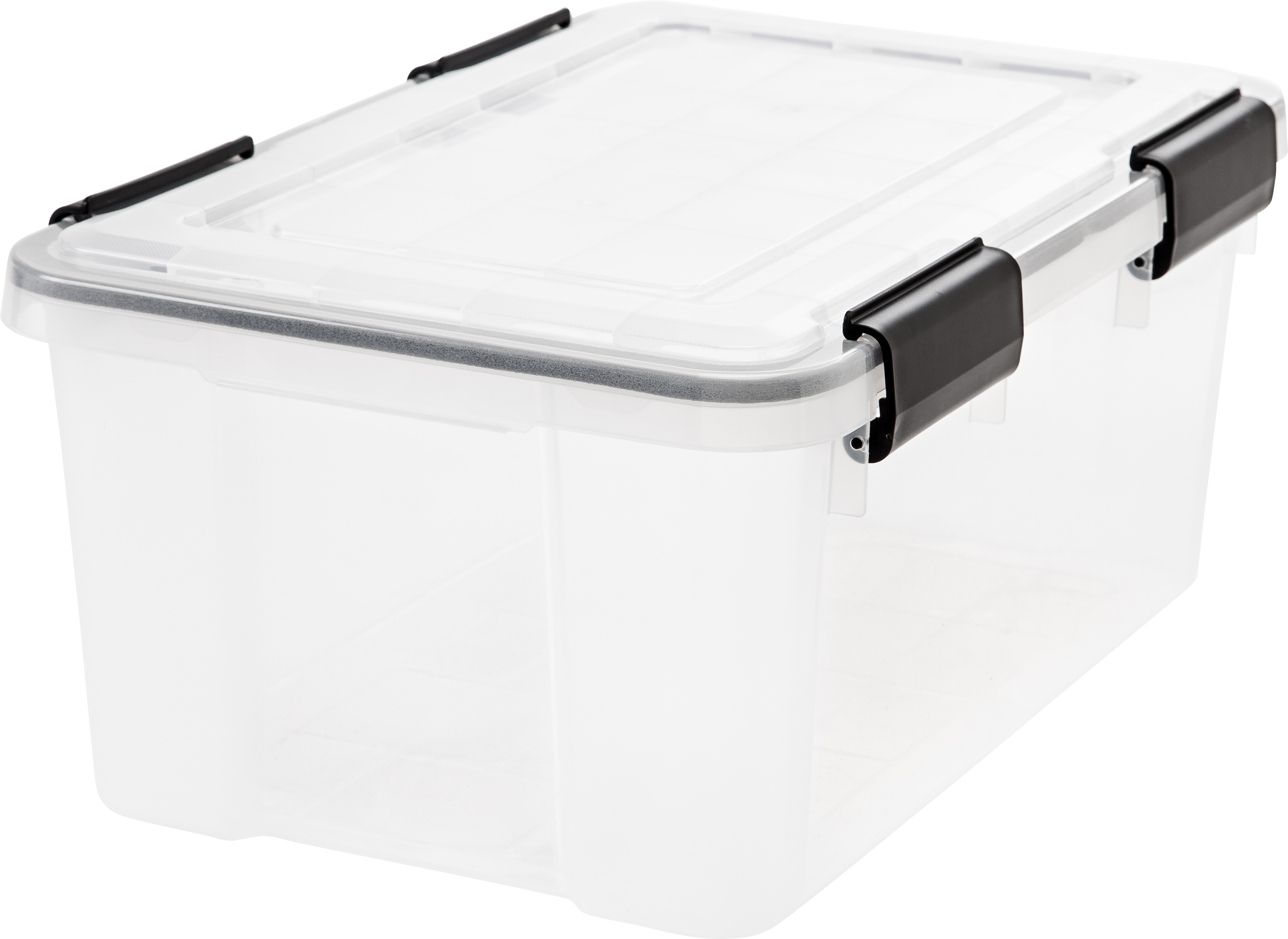 IRIS 19qt WEATHERPRO Airtight Plastic Storage Bin with Lid and Seal and Secure Latching Buckles