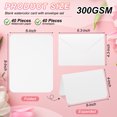 thumbnail image 2 of Uxcell 40 Sets Watercolor Cards Rounded Corners with Envelopes 4x6 Inch Foldable Size(box), 2 of 7