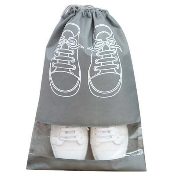 5-10pcs Transparent Travel Shoe Bag Shoes Cover Mildew-proof and Moisture-proof Overshoes Dust Covers Household Merchandises grey L 36X45cm 10pcs